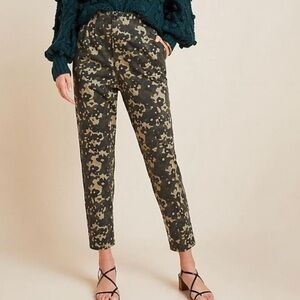 Anthropologie Amadi Trousers Floral Camo New Small